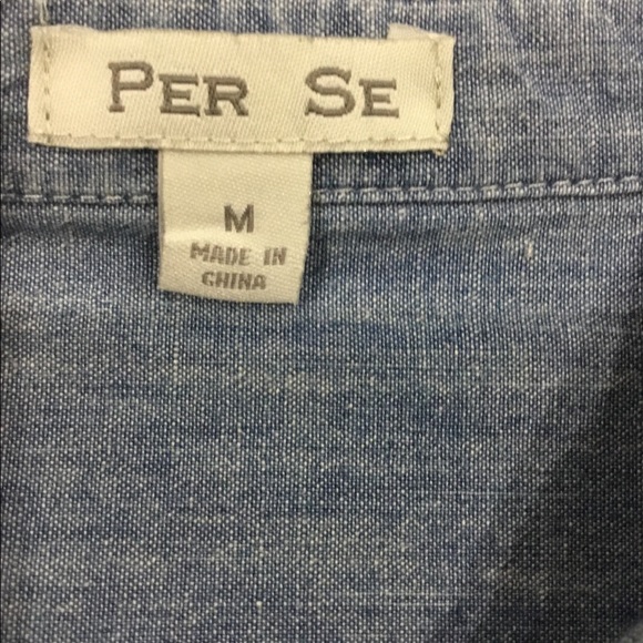 EUC PER SE Adjustable Sleeves Shirt - Picture 4 of 8